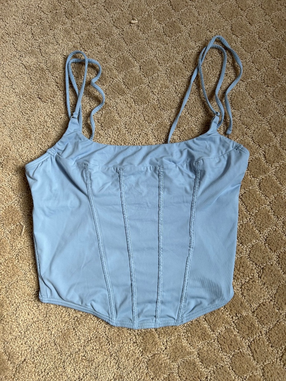 Gilly Hicks Blue Micro Corset Top Small Size